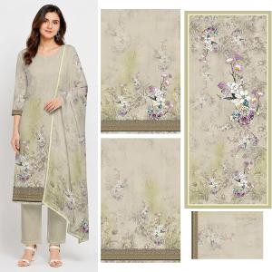 Vintage Beige Floral Bouquet Suit Set