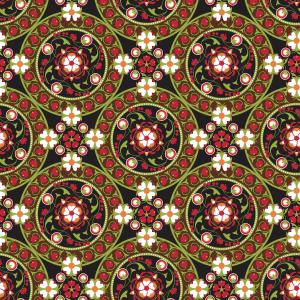 Floral and geometric ornament elements