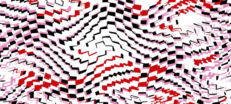 Abstract Wavy Zigzag Modern Pattern Design