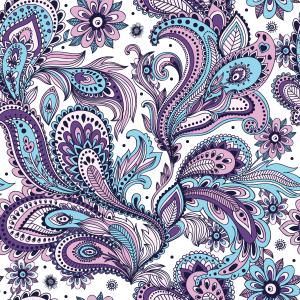 Vibrant and intricate Paisley pattern