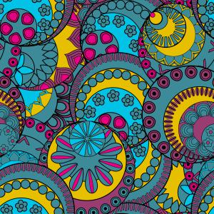 Ethnic Bohemian art pattern