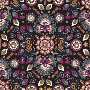 Ornamental Ethnic Floral Mandala Seamless Pattern Design