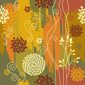 Abstract Floral Brush Stroke Seamless Pattern Design