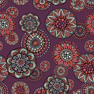 Ornamental fantasy floral pattern