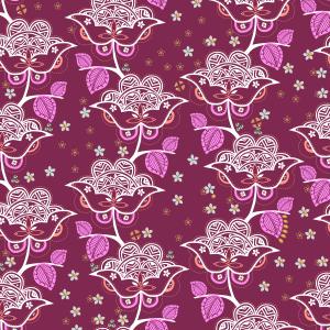 Ethnic Floral Vine Pattern