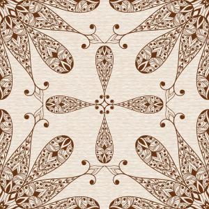 Vector Ethnic Seamless Floral Pattern