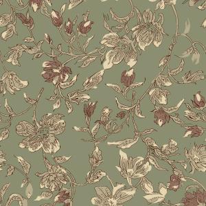 Vintage Botanical Vine Floral Pattern
