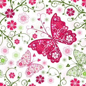 Enchanted Butterfly & Vines