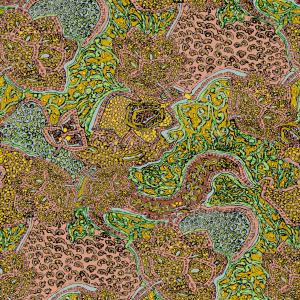 Ethnic Paisley Texture Seamless Pattern Design