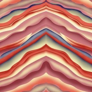 Abstract Wavy Gradient Layered Pattern Design