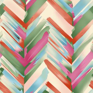 Abstract Brush Stroke Chevron Pattern Design