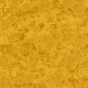 Golden Paisley Textured Background Pattern