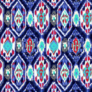 Ethnic Ikat Geometric Decorative Pattern