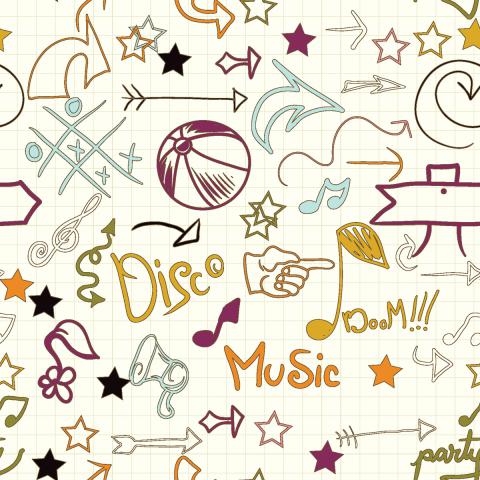 Music Doodle Pattern