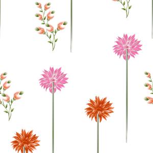 Minimal Vertical Floral Pattern
