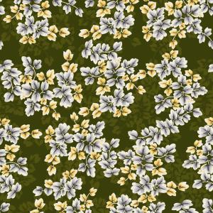 Elegant Small Floral Green Seamless Pattern