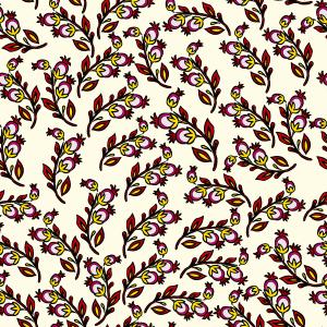 Minimal Floral Branch Seamless Pattern Design