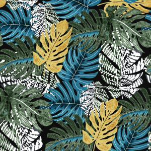 Tropical Leaf Jungle Seamless Pattern Design