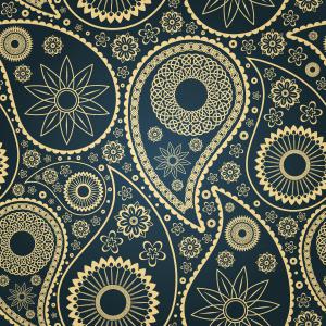 Luxury Paisley Mandala Seamless Pattern Design