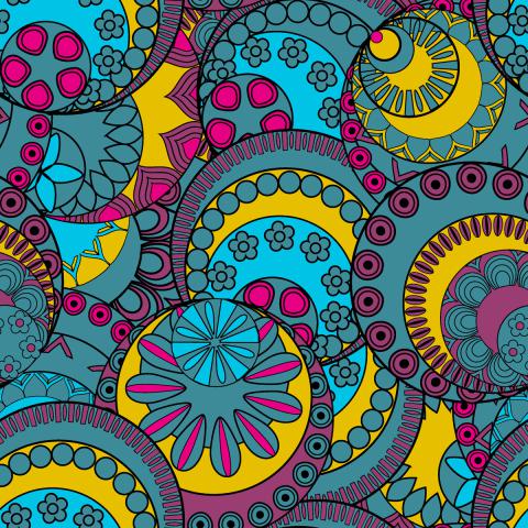 Ethnic Bohemian art pattern