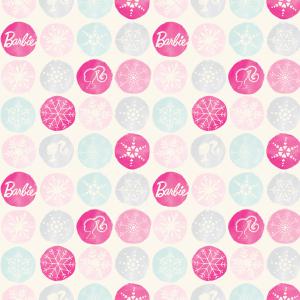 Barbie elements and snowflakes