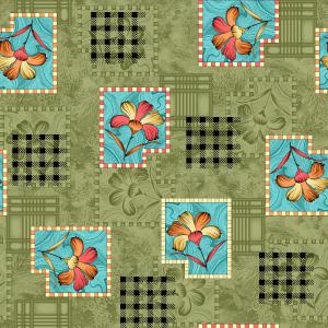 Pastel Floral Patchwork Artistic Design