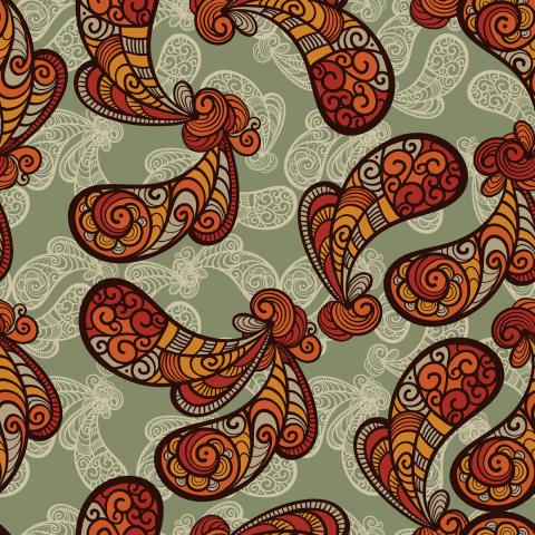 Vector seamless paisley pattern