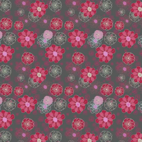 Retro or vintage aesthetic floral pattern