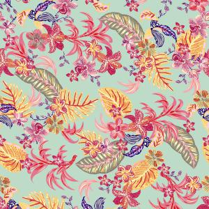 Tropical Floral Botanical Seamless Artwork