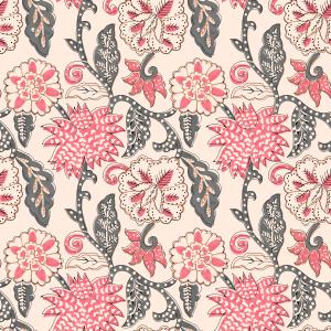 Traditional Indian Kalamkari Floral Seamless Pattern for Textile Design