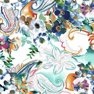 Paisley Floral Artistic Seamless Pattern Design