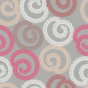 Swirling motif allover pattern