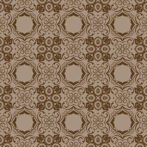 Flower motifs in shades of brown