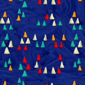 Color Pop Abstract Cone Pattern