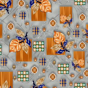 Geometric Leaf Abstract Seamless Pattern Design