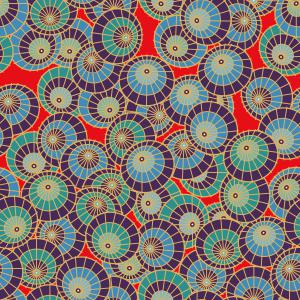 Geometric Circular Retro Seamless Pattern Design