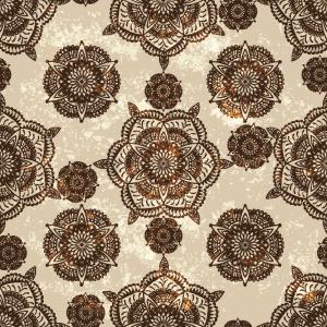 Vintage Mandala Ornamental Seamless Pattern Design