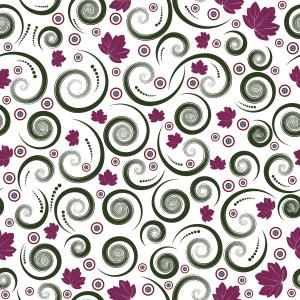 Abstract Spiral Leaf Modern Seamless Pattern Design