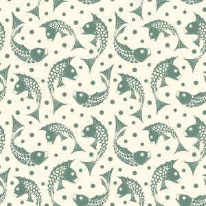 Fish and small dots pattern