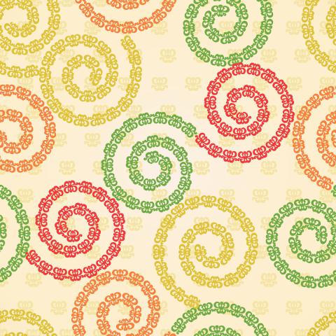 Ornate spirals pattern