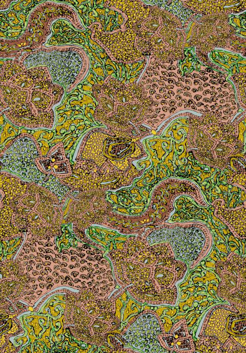 Ethnic Paisley Texture Seamless Pattern Design