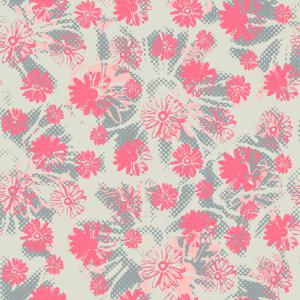 Modern Floral Grunge Seamless Pattern Design