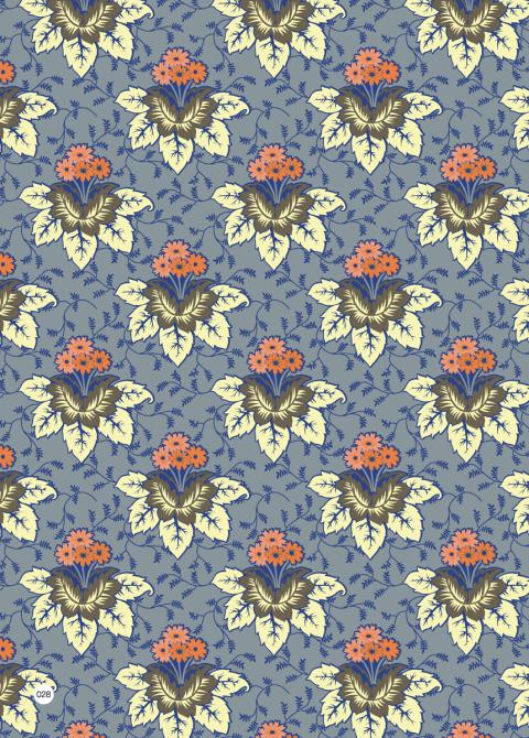 Seamless repeating floral pattern