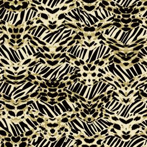 Mixed Animal Stripe and Leopard Seamless Pattern