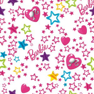Barbie Stars and Hearts pattern