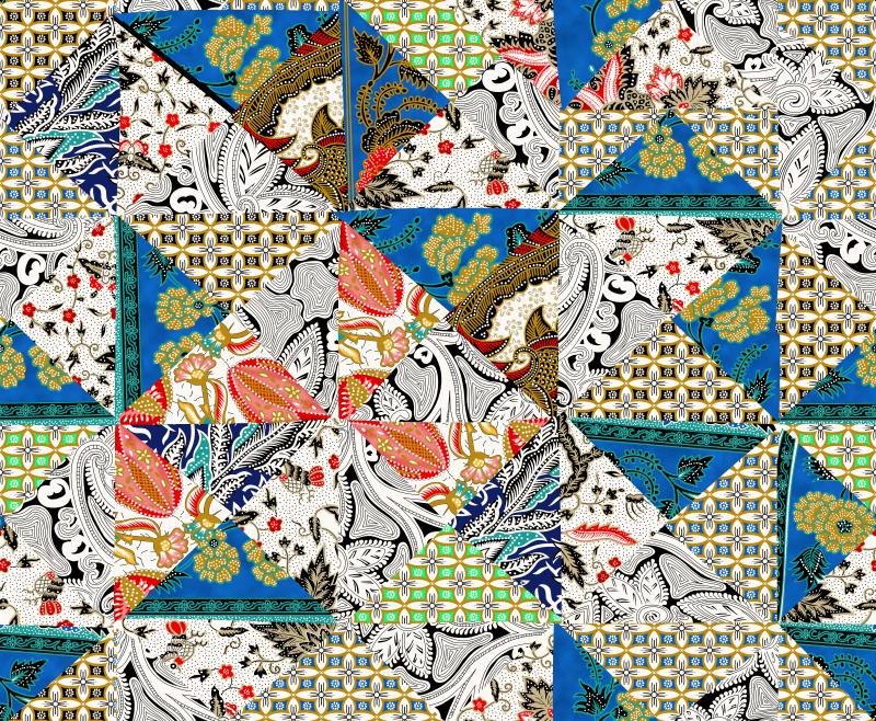 Patchwork Ethnic Fusion Seamless Pattern Design