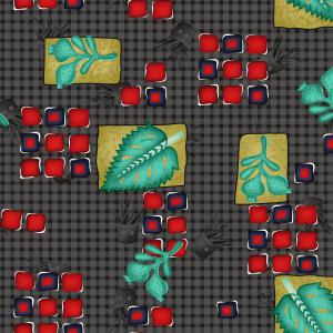 Modern Geometric Leaf Decorative Pattern