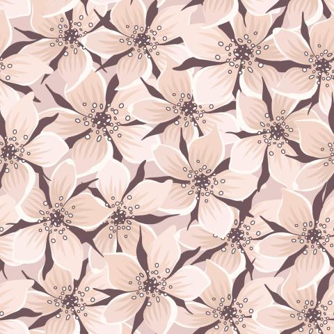 Cherry blossoms floral pattern