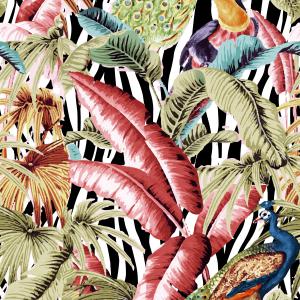 Tropical Jungle Bird Seamless Pattern Design