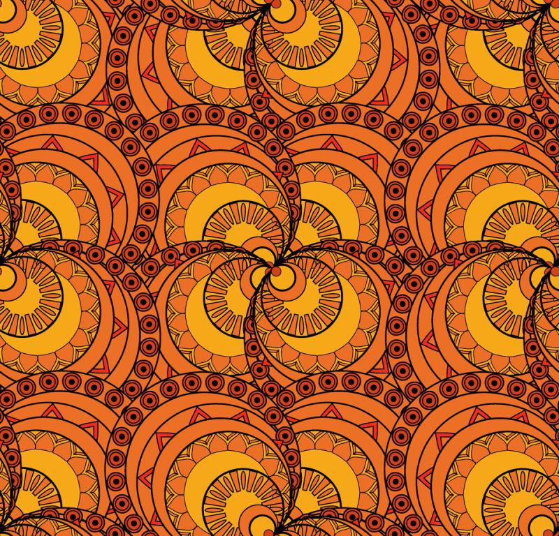 Mandala-inspired design pattern